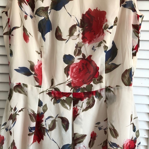 Boho Midi Floral Print Sleeveless Summer Casual Full Lined Sheer Sundress S - Picture 4 of 7